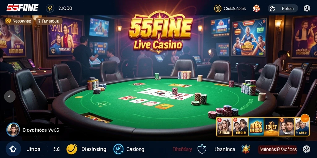 Tampilan gameplay Live Casino yang menarik dan interaktif.