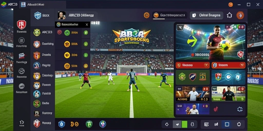 Screenshot ABC33 menunjukkan pengguna yang sedang menikmati taruhan olahraga.