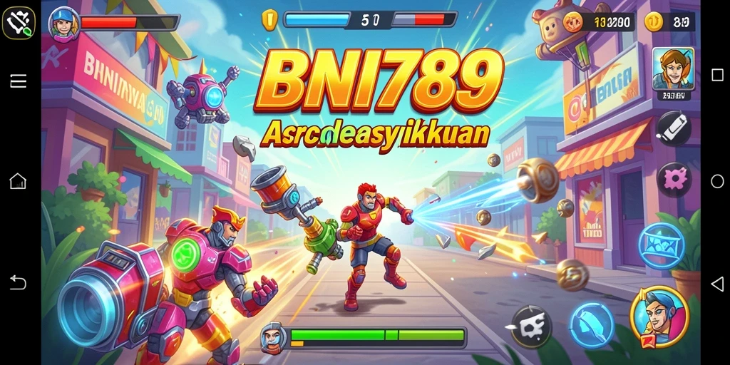 Tampilan gameplay BNI789 yang seru dan menantang di level Arcade.