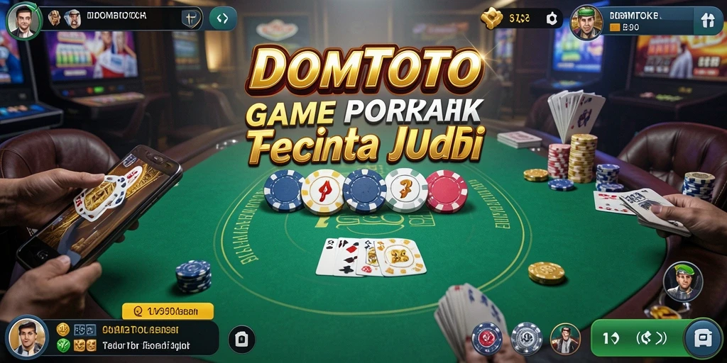 Tampilan gameplay Poker yang menarik di DOMTOTO.