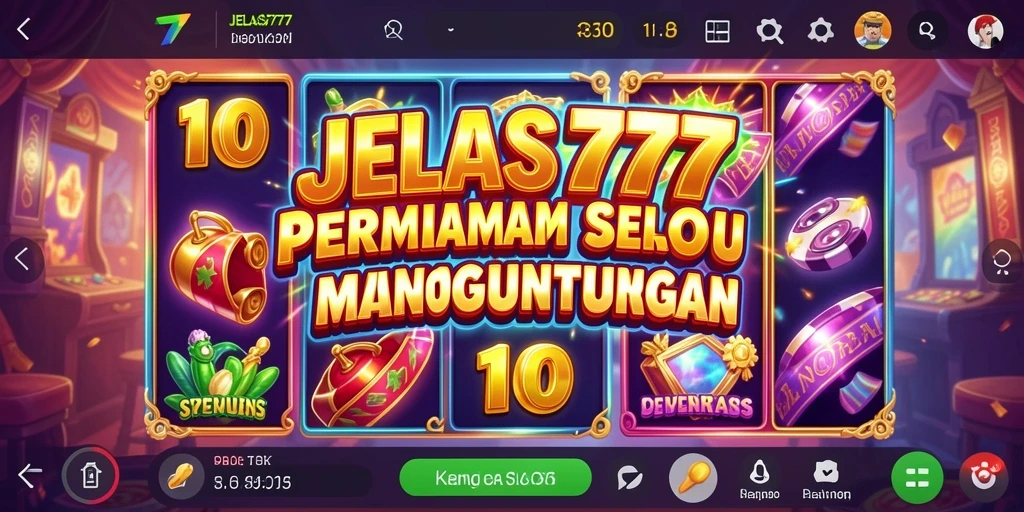 Tampilan menarik dari permainan Slot JELAS777.